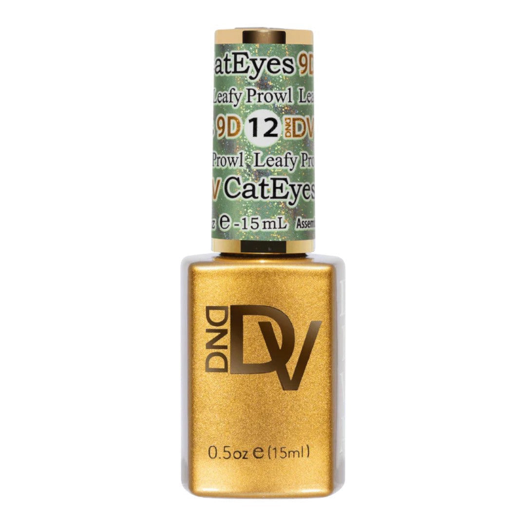 DND Diva 9D Cat Eye Gel Polish - Leafy Prowl #12