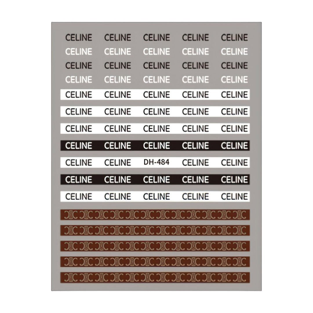 CNBS Nail Stickers - Luxury Brands Ver 2