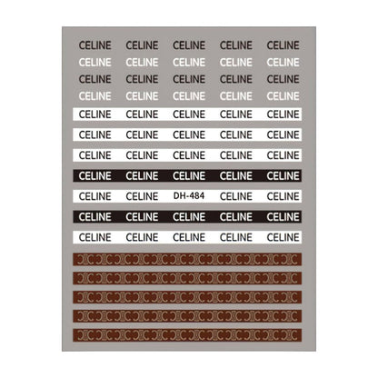 CNBS Nail Stickers - Luxury Brands Ver 2