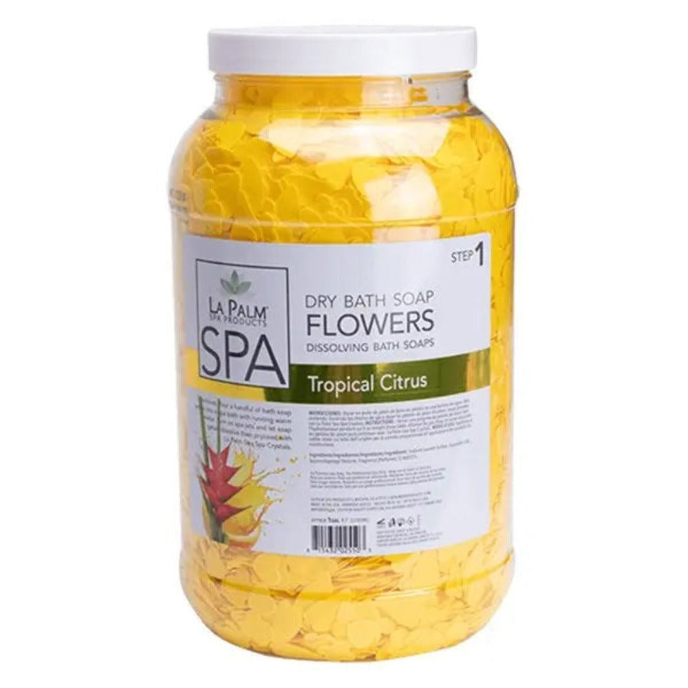 La Palm Dry Bath Flower Soap - Tropical Citrus 1Gal