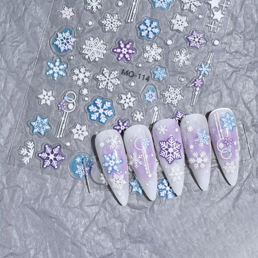 CNBS Nail Stickers - Christmas Tree & Snowflake