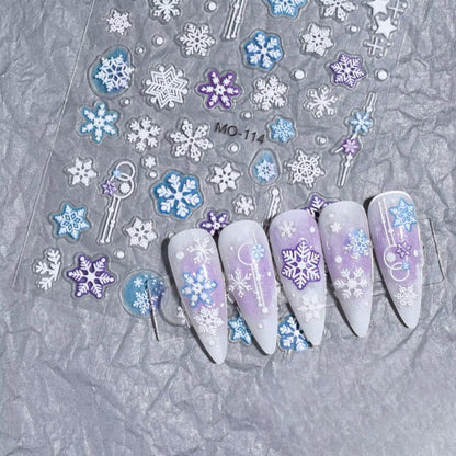 CNBS Nail Stickers - Christmas Tree & Snowflake