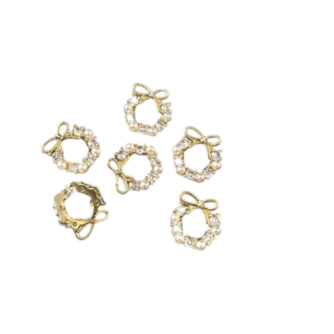 CNBS Nail Charms - Christmas Garland & Wreaths (5pcs)