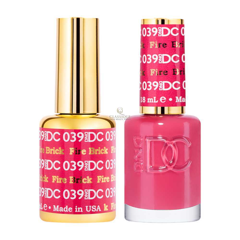 DND DC Gel & Lacquer Duo - Fire Brick #039