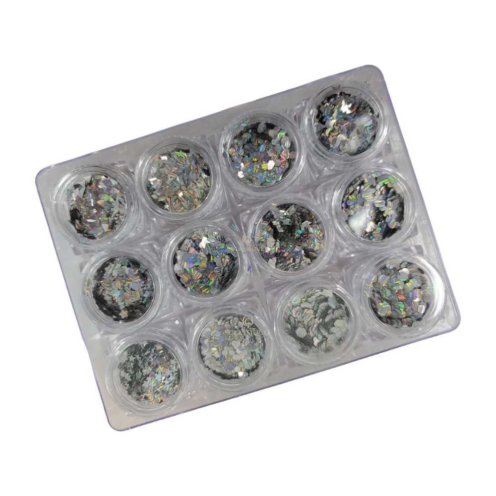 CNBS Glitter - Mixed Holographic Shapes #1
