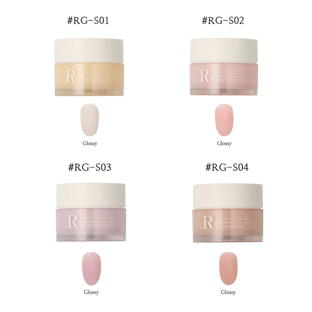 Gentle Pink RG+ Syrup Colour Gel Set 4Pcs