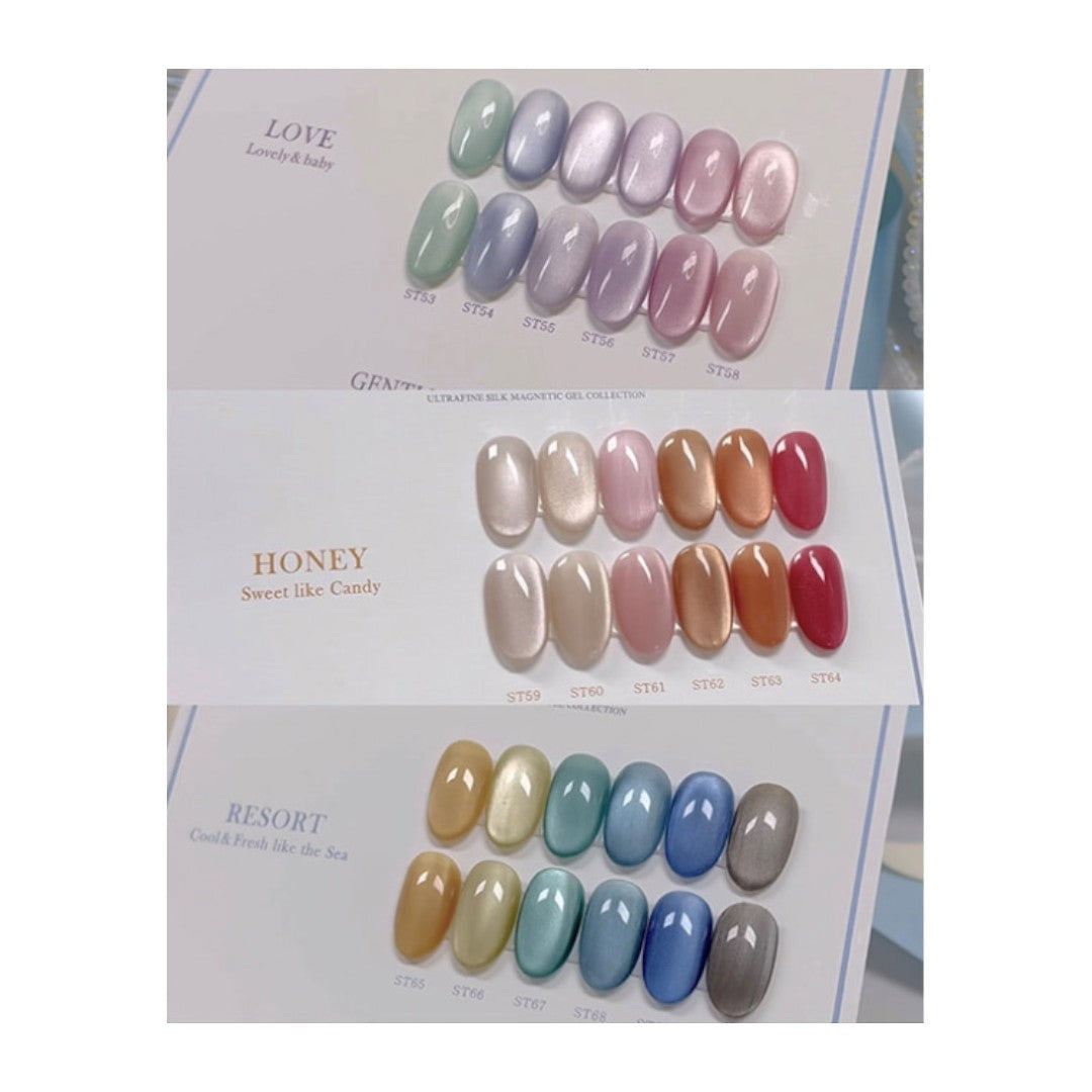 Gentle Pink Cat Eye Gel Polish #ST70