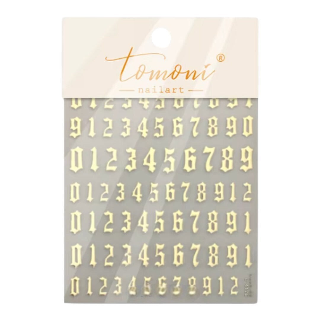 CNBS Nail Stickers - Gothic Number