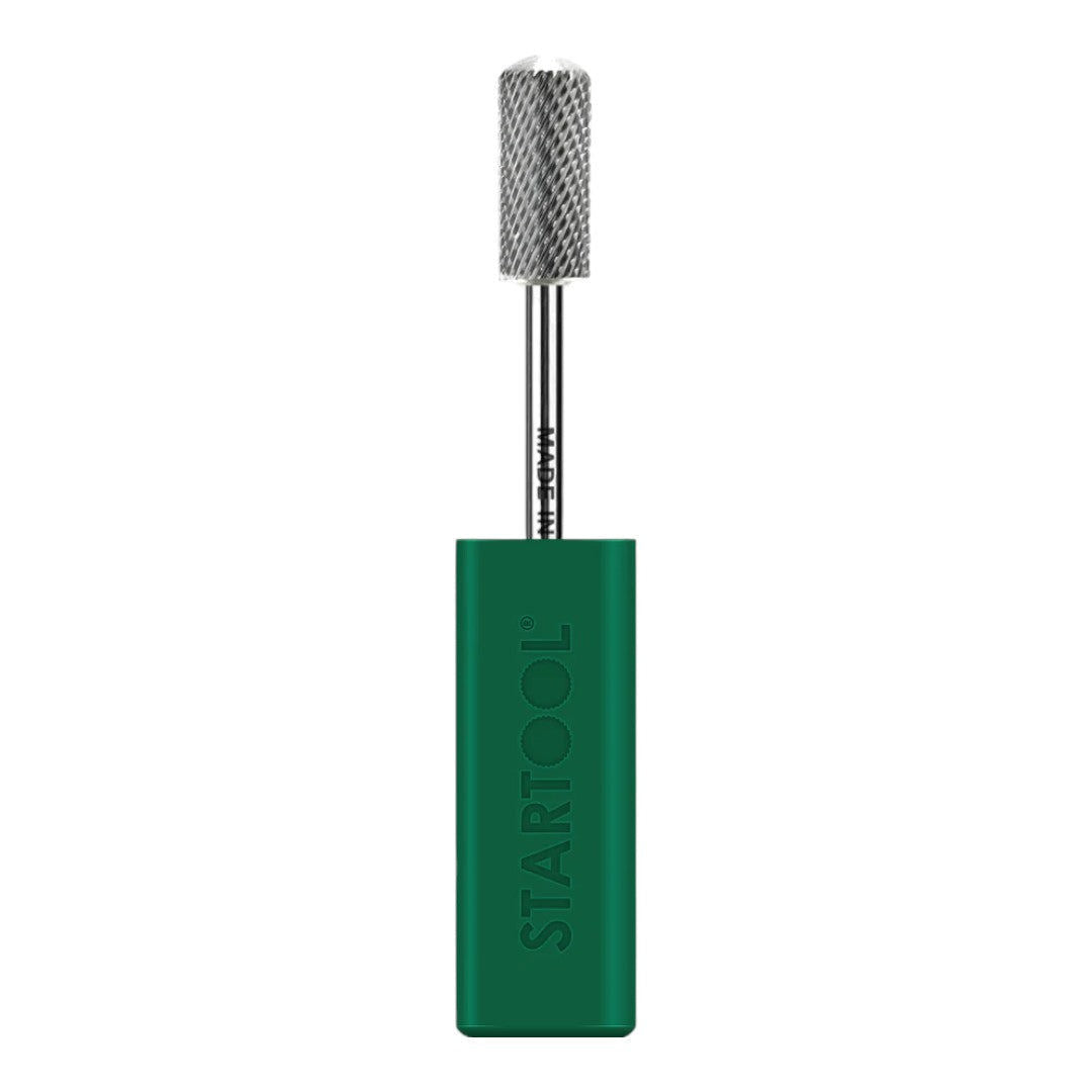 Startool Nail Drill Bits - Small Barrel Round Top Carbide RF Fine Grit 3/32 Silver