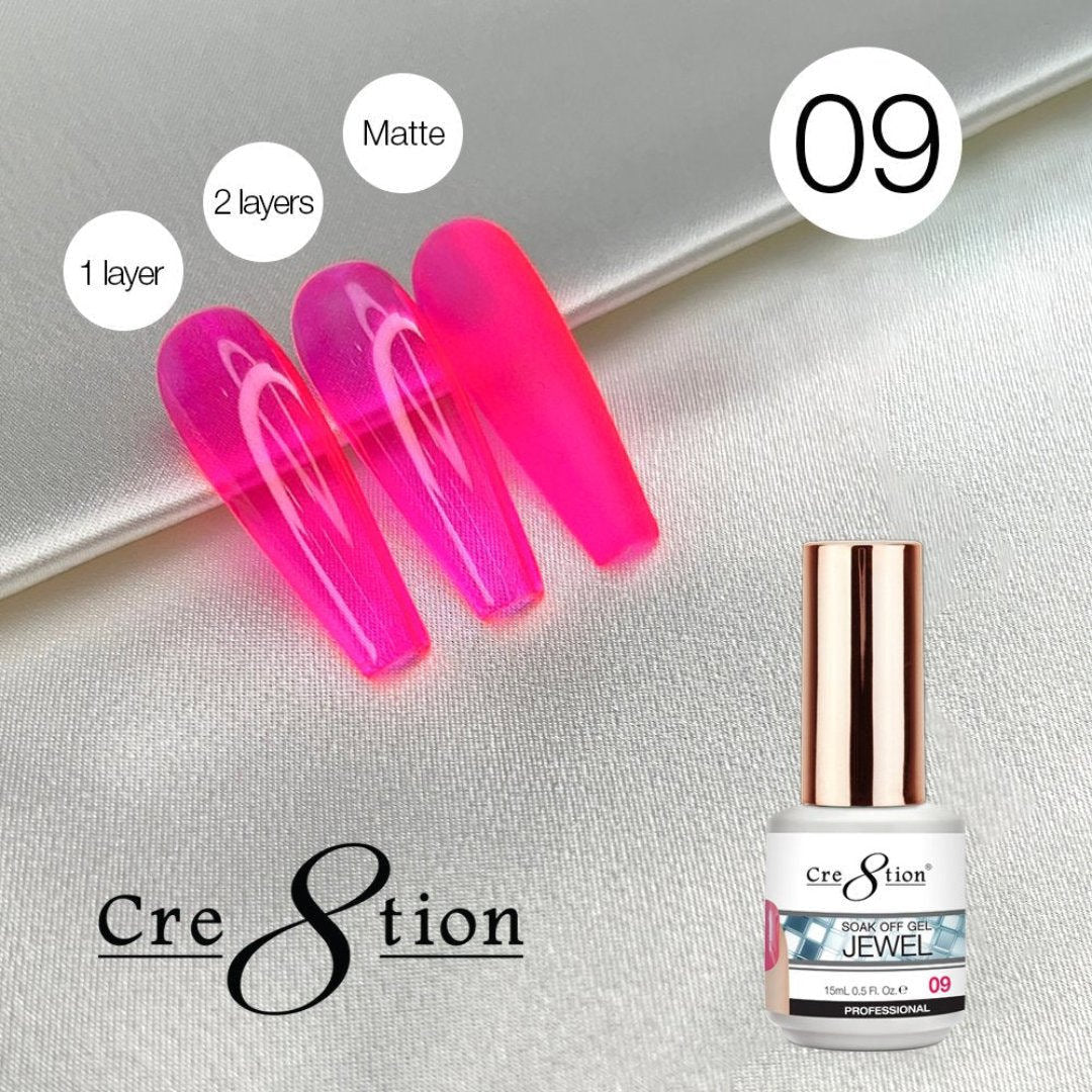 Cre8tion Jelly Gel Polish - Jewel #9