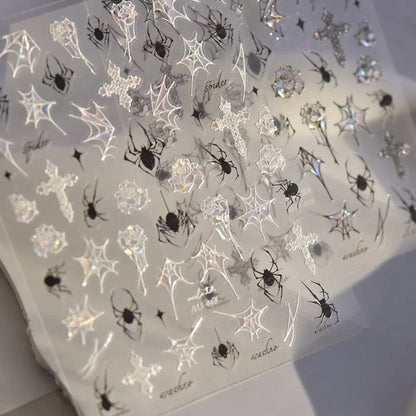 CNBS Nail Stickers - Gothic Spiders