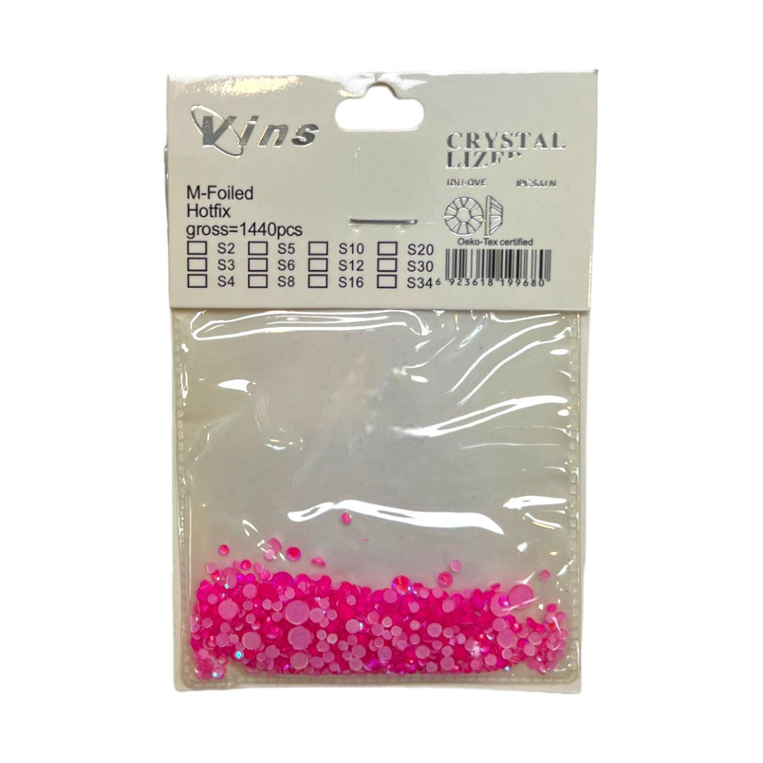 CNBS Rhinestones - Colourful Assorted Flatback Crystals 1440pcs