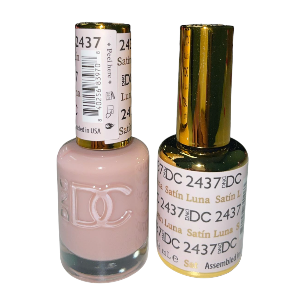 DND DC Sheer Gel & Lacquer Duo - Satin Luna #2437