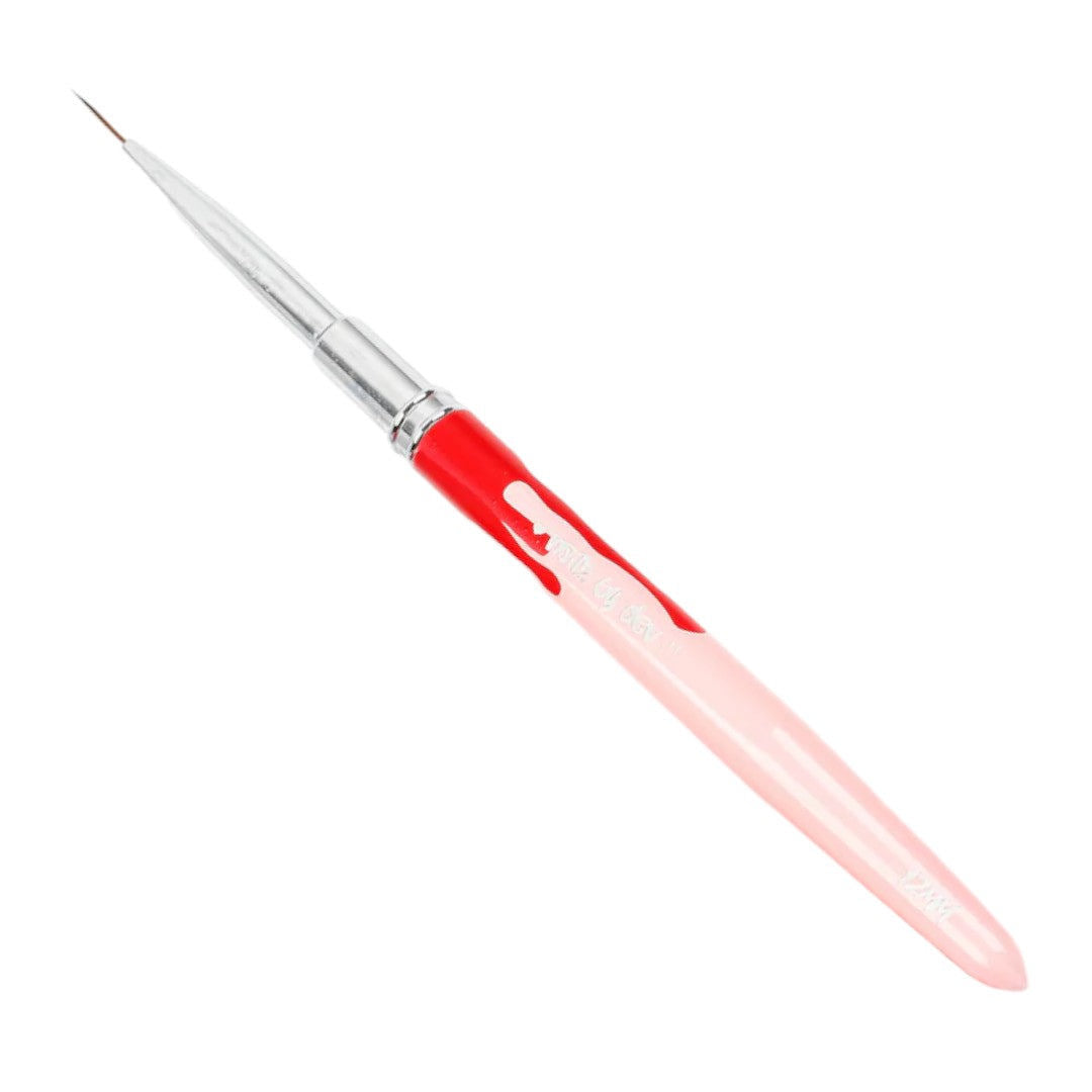 Nailz By Dev Design Brush - Deadly Detailer Pink 12mm