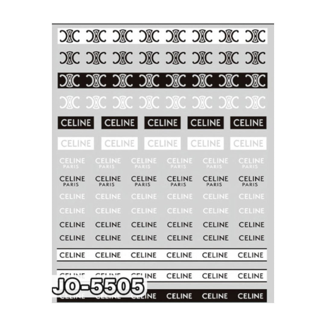 CNBS Nail Stickers - Luxury Brands Ver 2