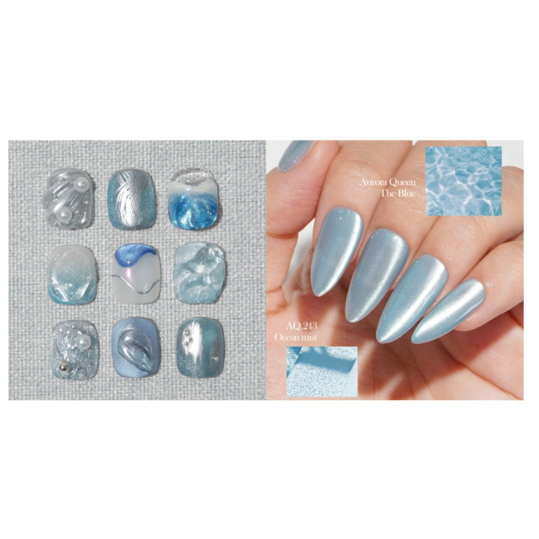 Aurora Queen Cat Eye Gel Polish - Blue Rush #AQ248