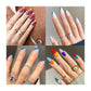 uv gel nail sticker, CNBS French Tip Nail Guides, nails french pink