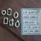 CNBS 3D Silicone Mould - Baroque Mirror Designs