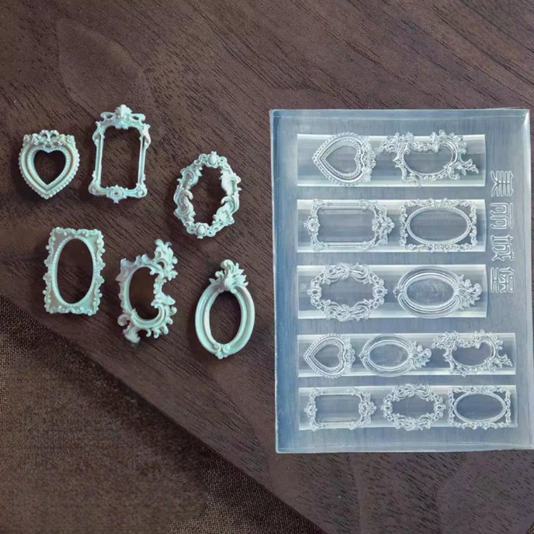 CNBS 3D Silicone Mould - Baroque Mirror Designs