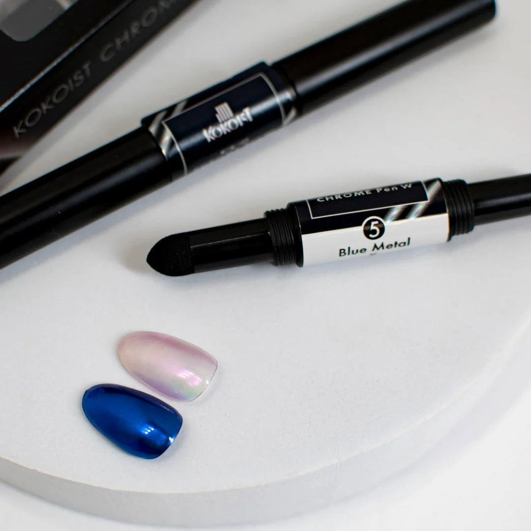 Kokoist Chrome Pen #W5 - Blue Metal x Pink Peacock