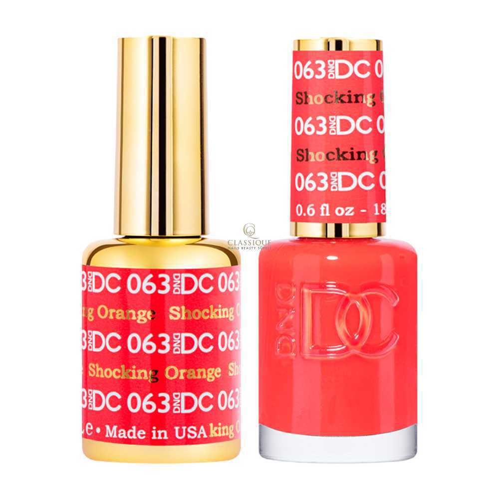 DND DC Gel & Lacquer Duo - Shocking Orange #063