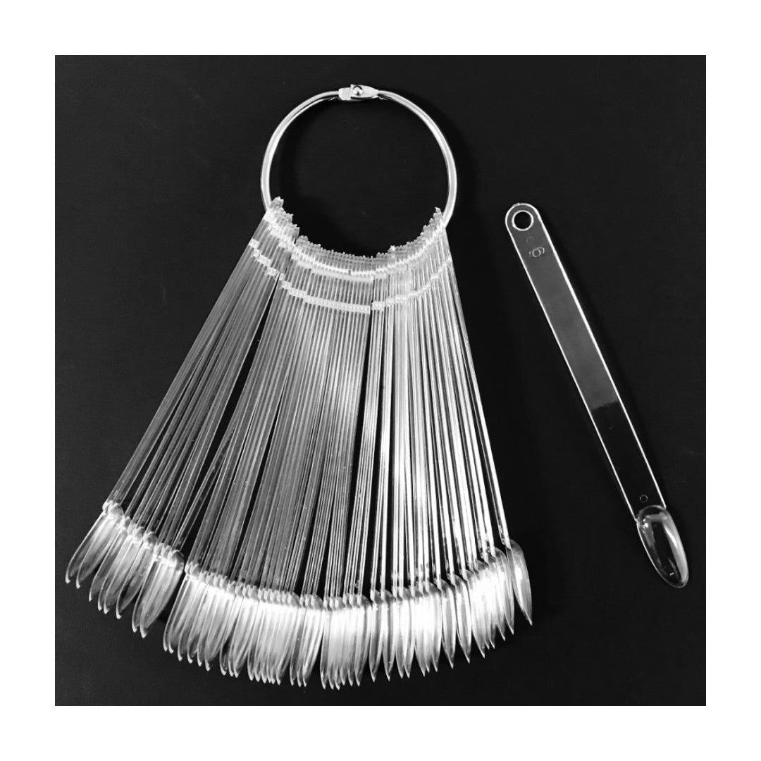 Berkeley Nail Color Ring Display - Clear Round (50Pcs) #PD113CL