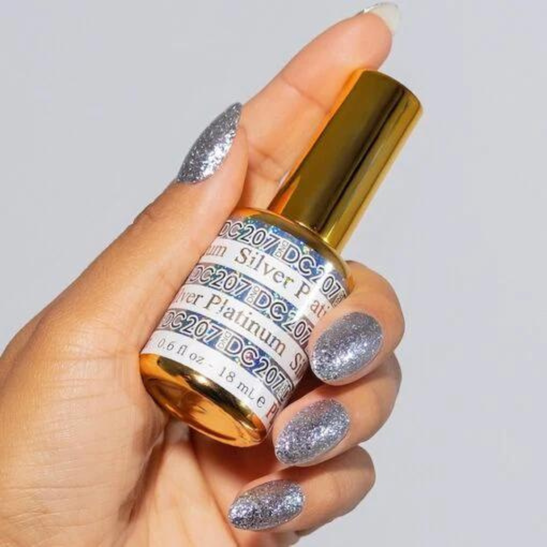 DND DC Platinum Gel Polish - Silver #207