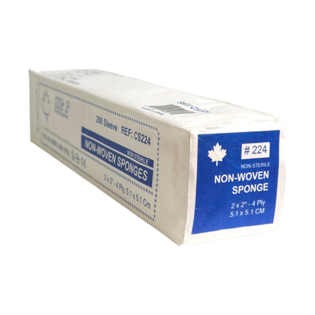 PI Cotton Gauze Sponges 2x2 - 4ply (Pack of 200)
