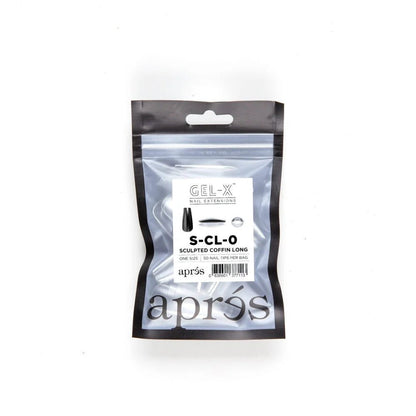 Apres Gel-X Refill Tips - Sculpted Coffin Long (50Pcs)