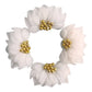 CNBS Nail Charms - 3D Handmade Acrylic White Flower 2 Varied Style 4Pcs