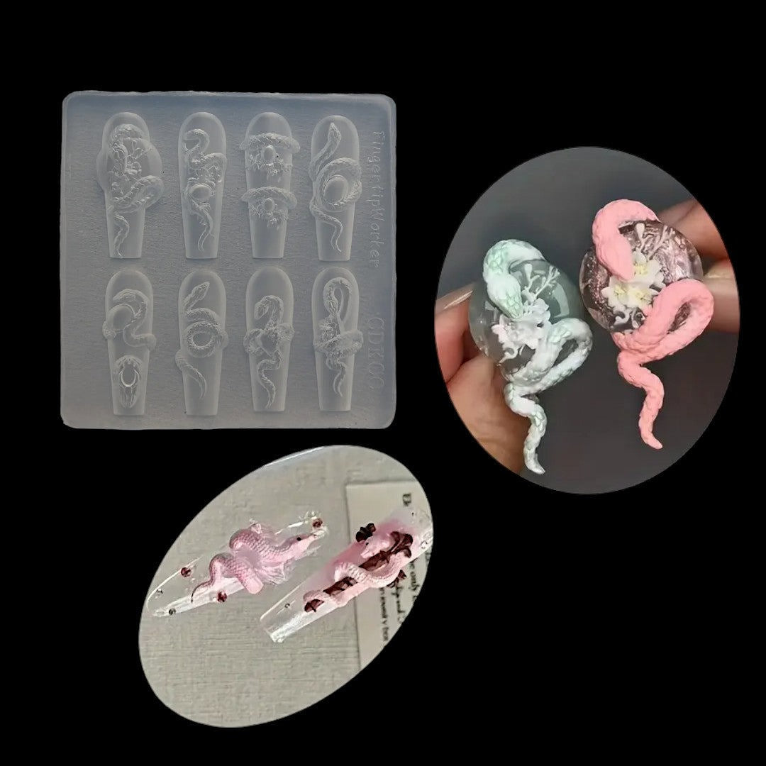 CNBS 3D Silicone Mould – Mixed Snake Designs