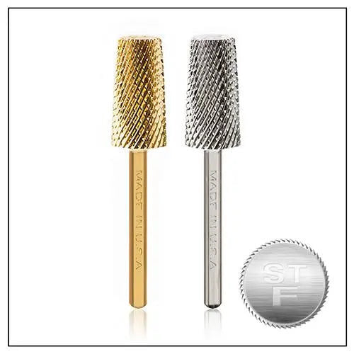 Startool Nail Drill Bits - 3In1 Chamfer STC Coarse Grit 3/32 Gold
