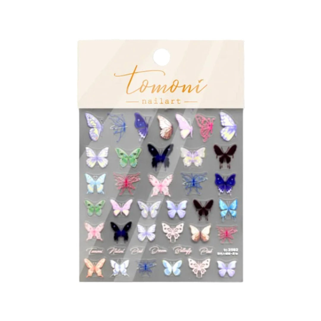 CNBS Nail Stickers - Elegant Butterflies #24/TO2592