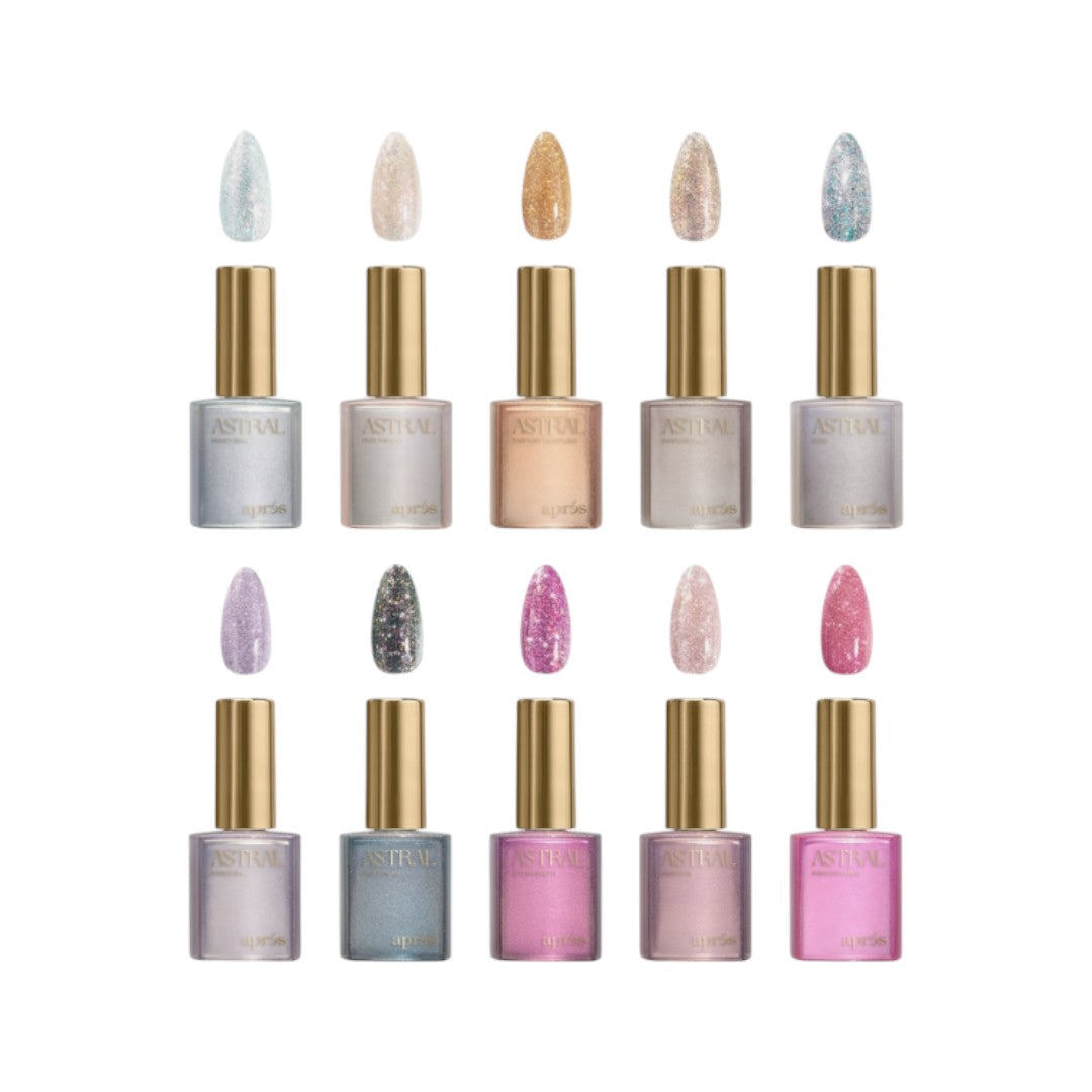 Apres Gel Couleur - The Astral Collection - Flash Glitter 10Pcs #FG01-10