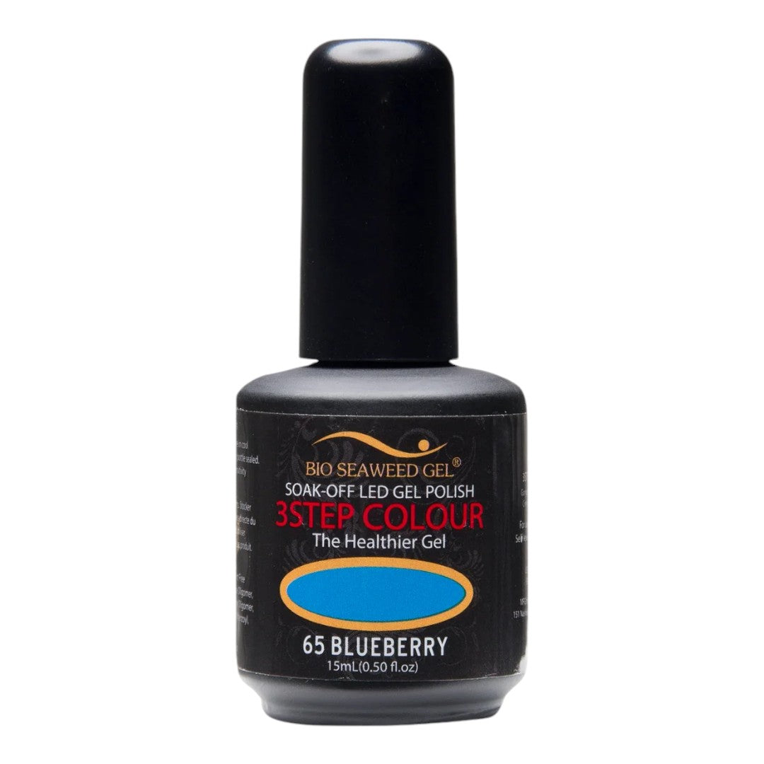 bio seaweed gel canada, soak off gel nail polish, bio seaweed gel polish, non toxic nail polish canada, Bio Seaweed Gel 65 Blueberry