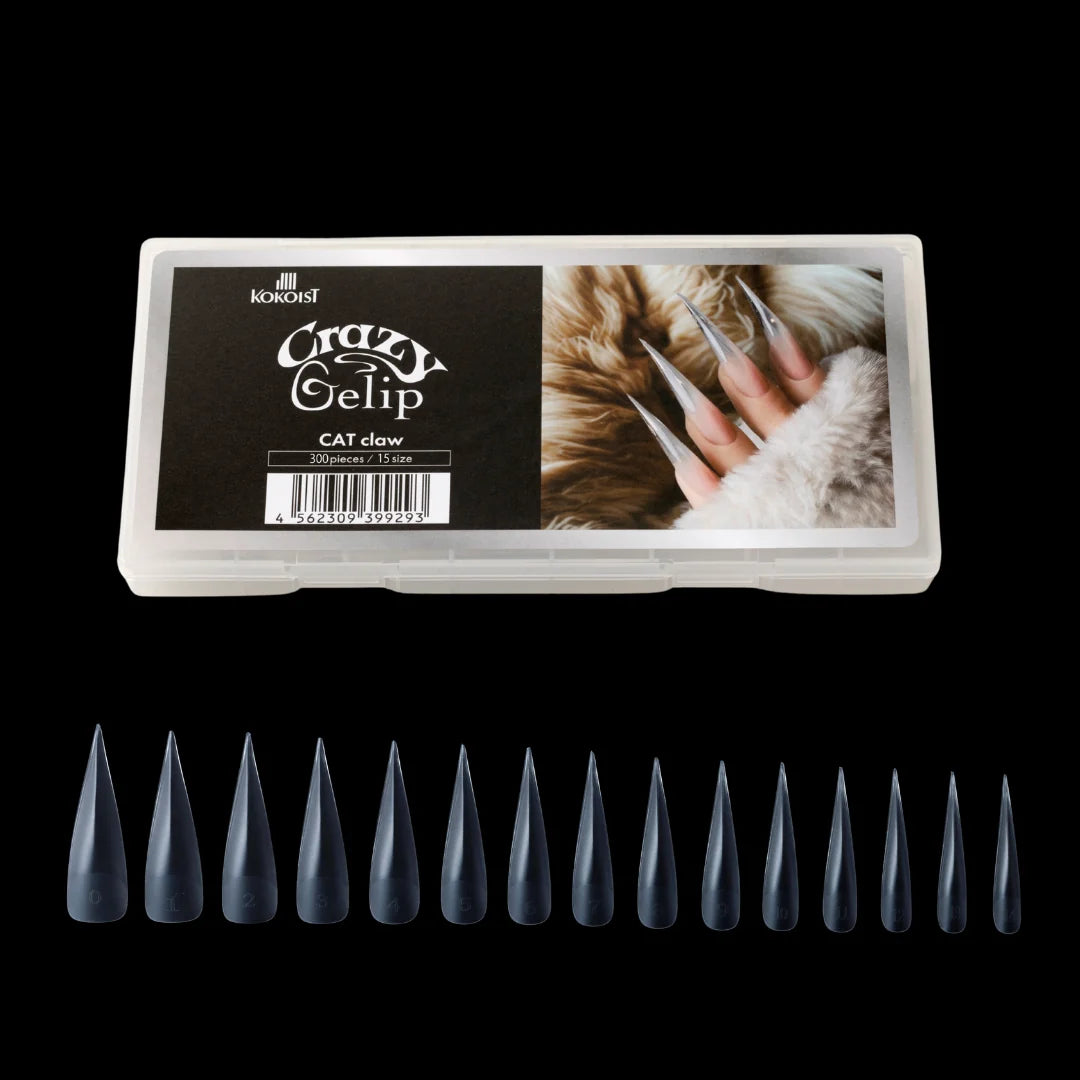 Kokoist Crazy Gelip Nail Tips Box - Cat Claw (300pcs)