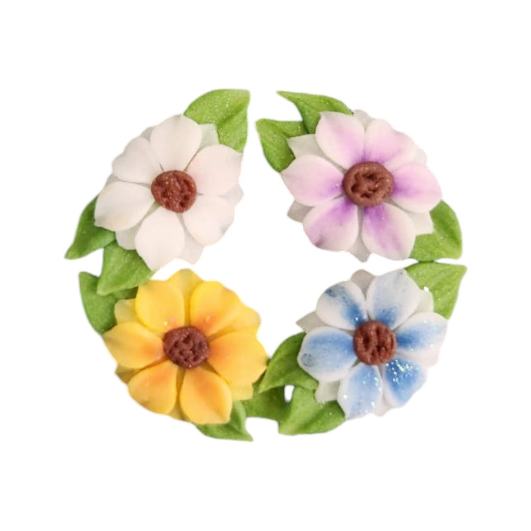 CNBS Nail Charms - 3D Handmade Acrylic Flower Varied Style 4pcs