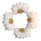 CNBS Nail Charms - 3D Handmade Acrylic White Flower 2 Varied Style 4pcs