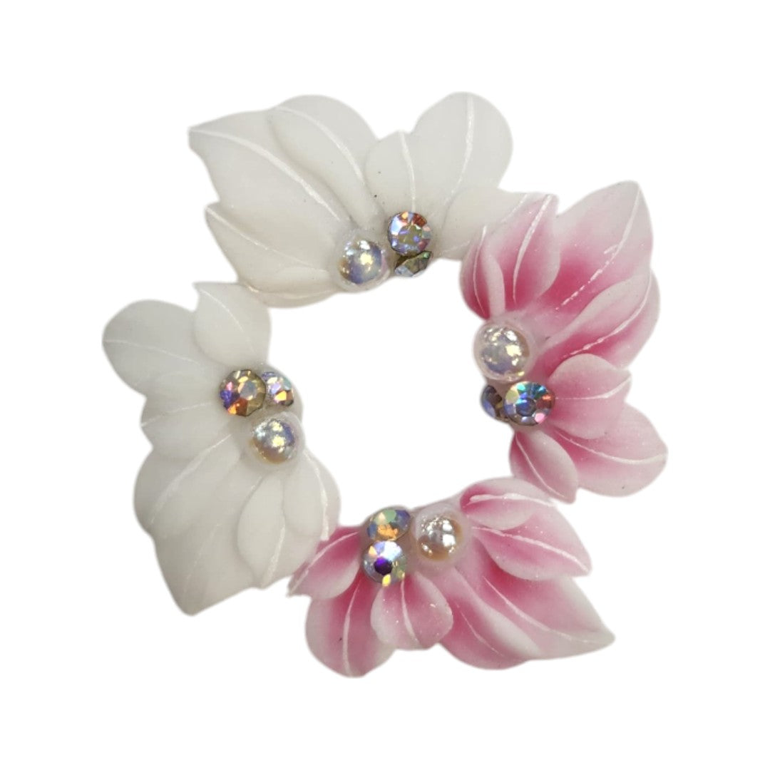 CNBS Nail Charms - 3D Handmade Acrylic Flower Varied Style 4pcs