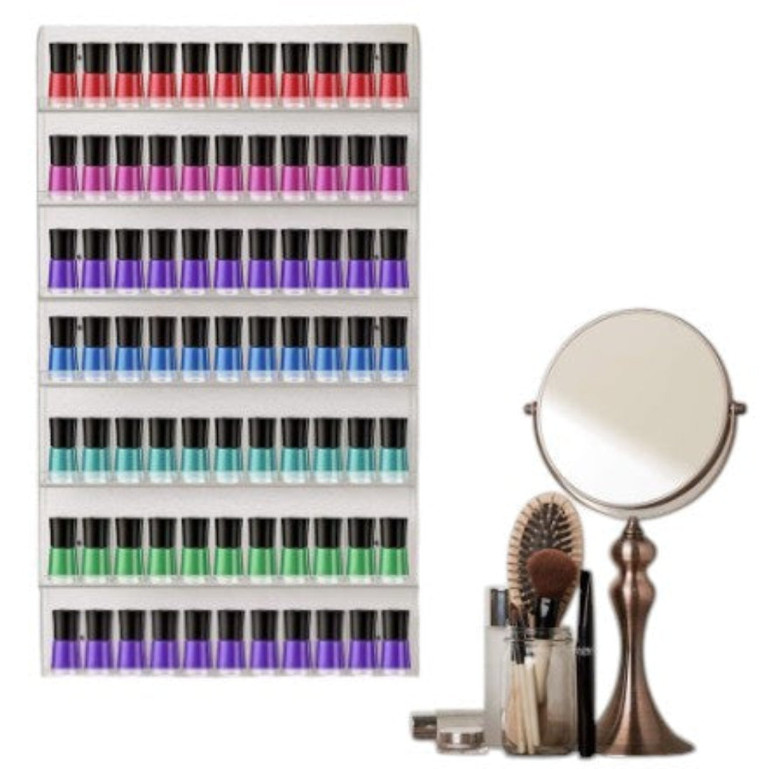Acrylic Nail Polish Wall-Mounted Display Rack 140 Bottles, nail polish display, nail varnish display