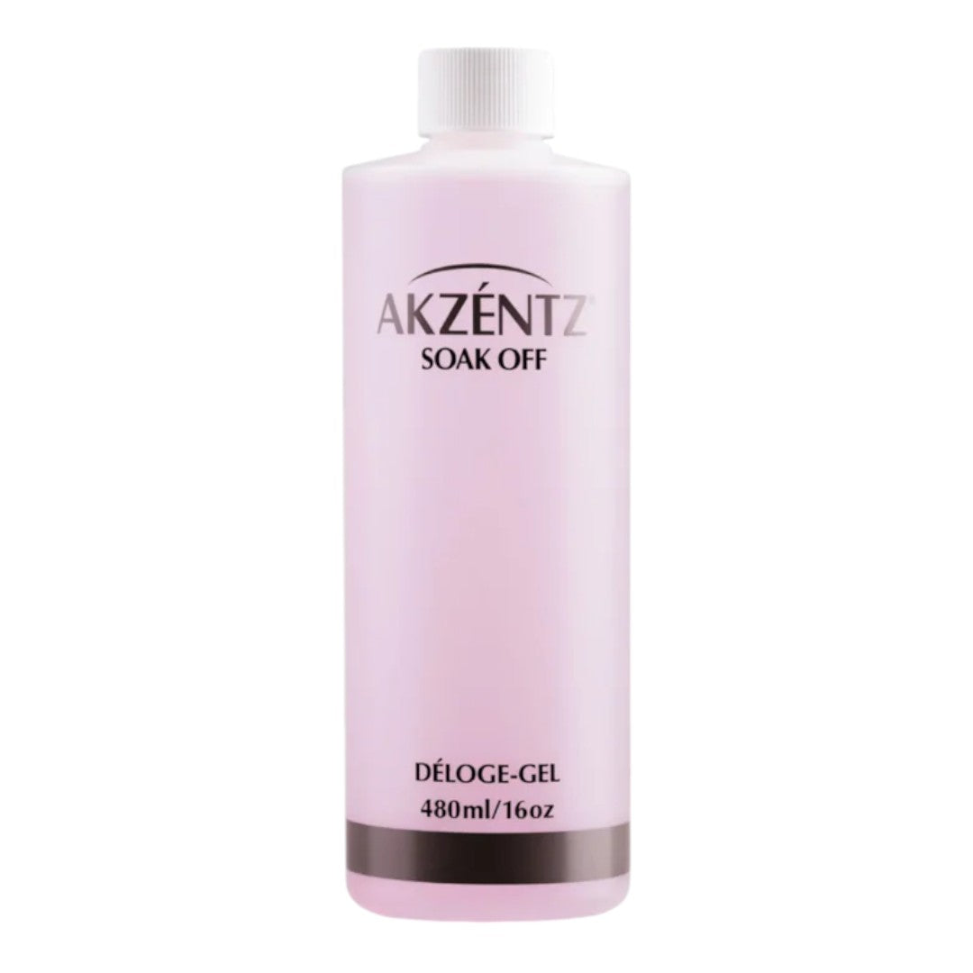 Akzentz Classic Soak Off Solution 16oz, Gel Nail Polish Remover