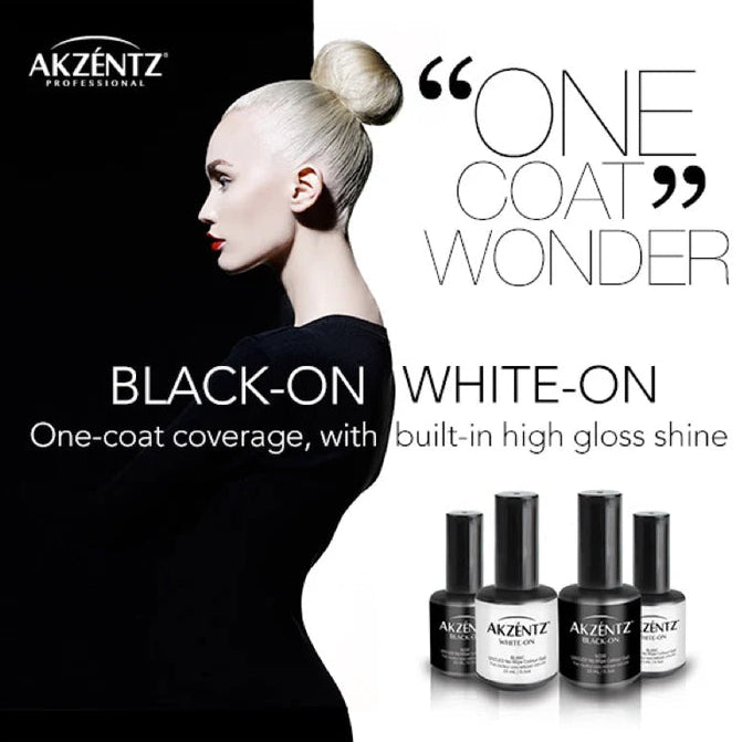 Akzéntz Black-On One Coat Wonder (Non-Wipe Black Gel)