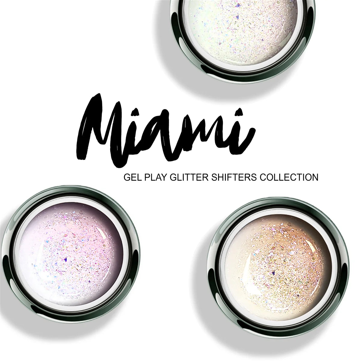 Akzéntz Uv/Led Gel Play - Glitter Shifter Miami Sunset 0.14Oz