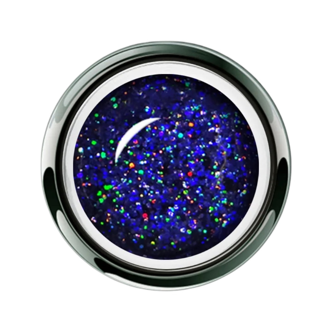 Akzéntz UV/Led Gel Play - Glitter Sapphire Dazzle 0.14Oz