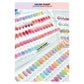 Amingo Colour Chart Plate & Numbering Sticker