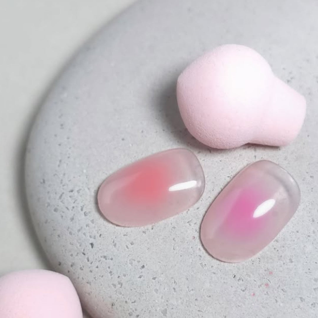 Amingo Nail Art/Ombre Pink Ball Sponge, artistic pink