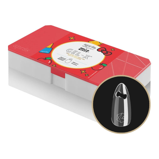 Aprés x Hello Kitty Gel-X Tip Box, Natural Almond Medium (280pcs), chrome ongles, vernis à ongles gel, gel uv ongle