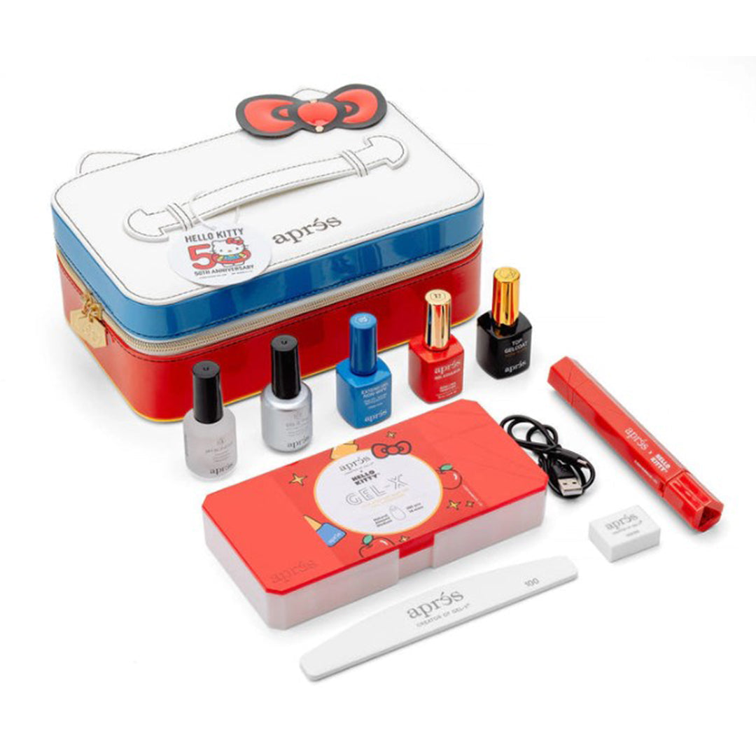 Apres Hello Kitty & Friends Gel-X Kit with Natural Almond Medium Tips, apres gel x, apres nails, gel x nails kit, gel x