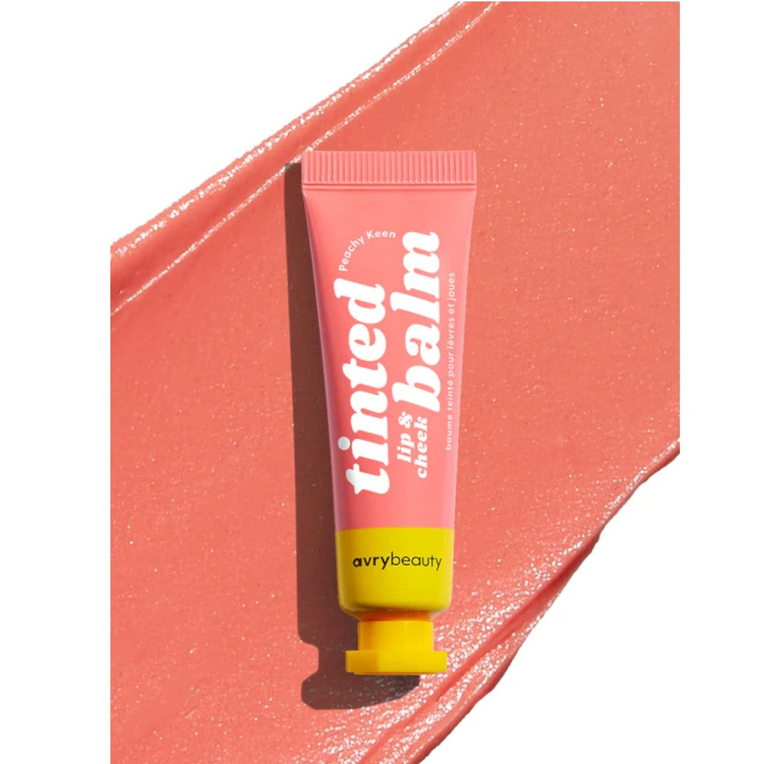 avrybeauty Moisturizing Lip & Cheek Tinted Balm Peachy Keen, lip balm​, best lip balm for dry lips​, tinted lip balm​, lip balm for dry​