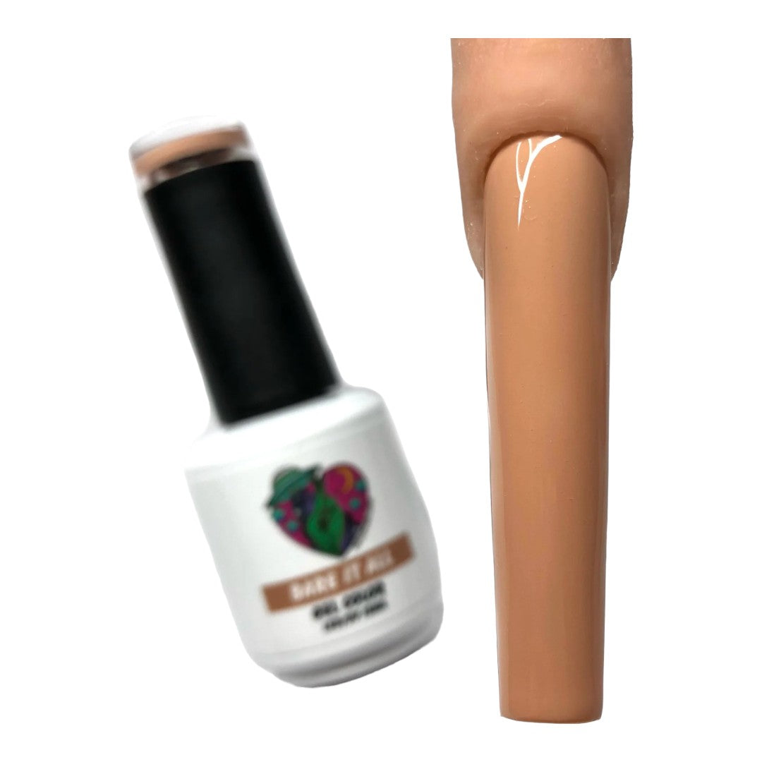 Cruelty Free Gel Polish - Bare It All | Nailz By Dev Canada, green nail art